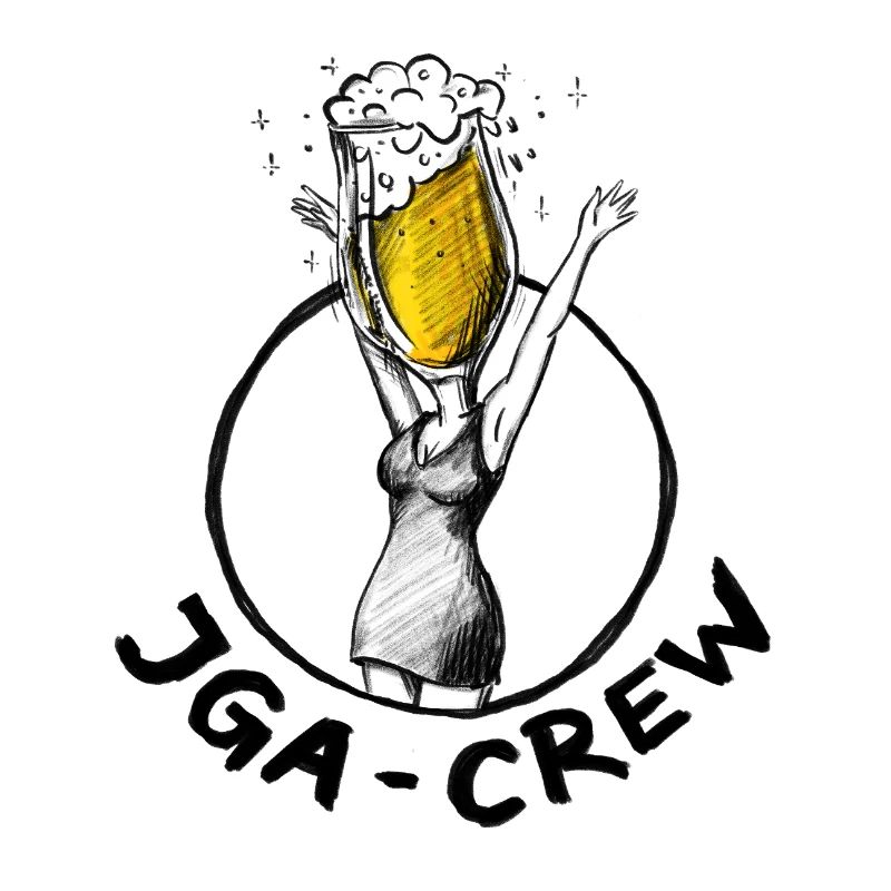 JGA-Crew: Bier-Illustration