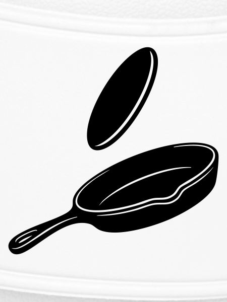 Pancake Flip Skillet Silhouette