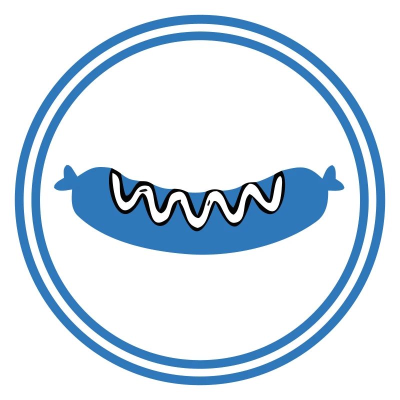 Bratwurst Wurst Kreis Emblem