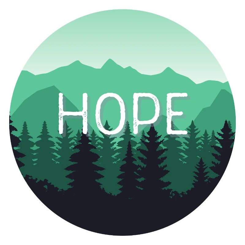 Hope, Forest, Mountain Landscape