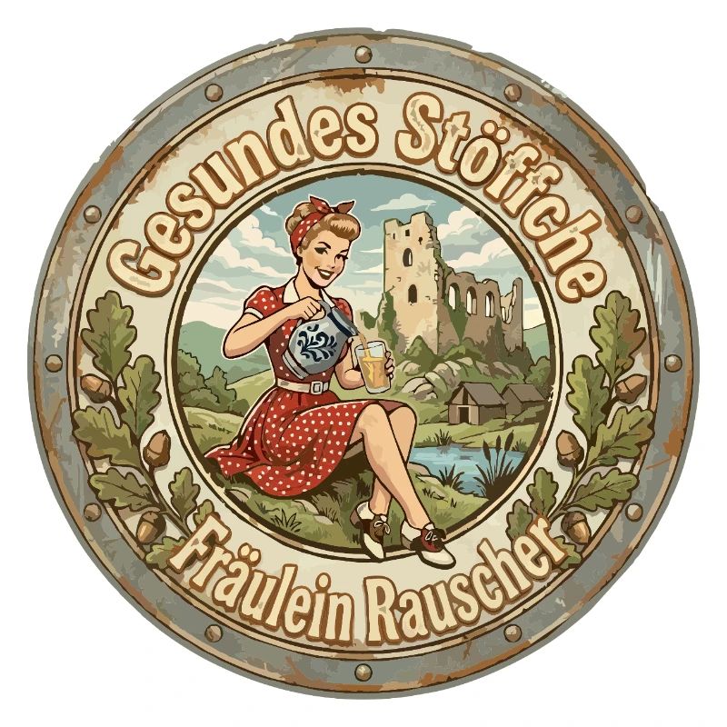 Bembel Mädchen "Gesundes Stöffche"