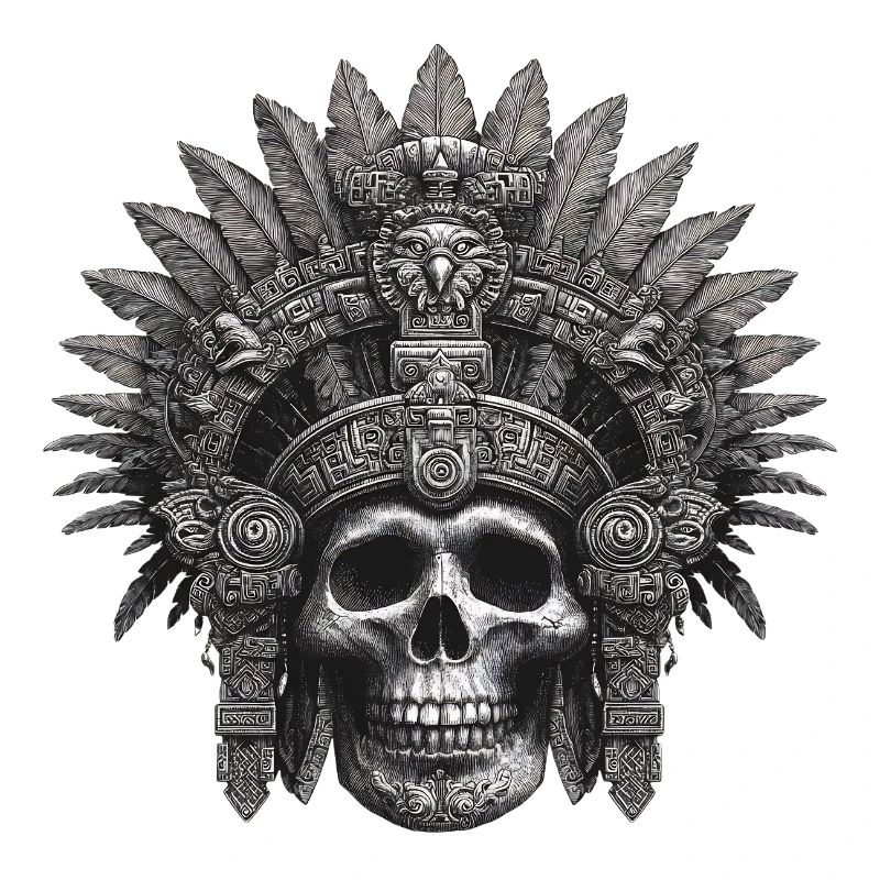 Mayan Warrior Aztec Design