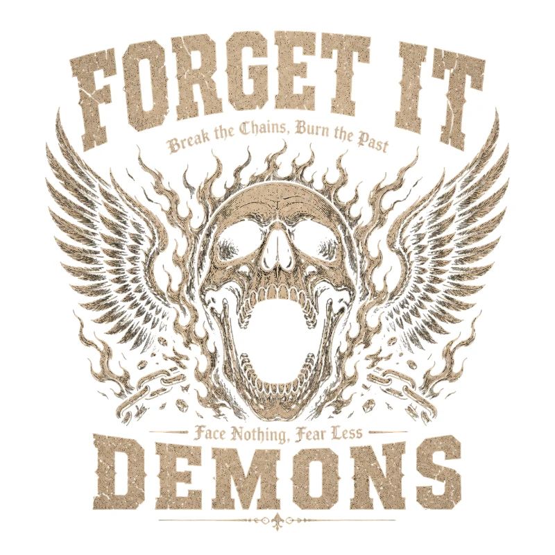 Forget It Demons Skull Wings