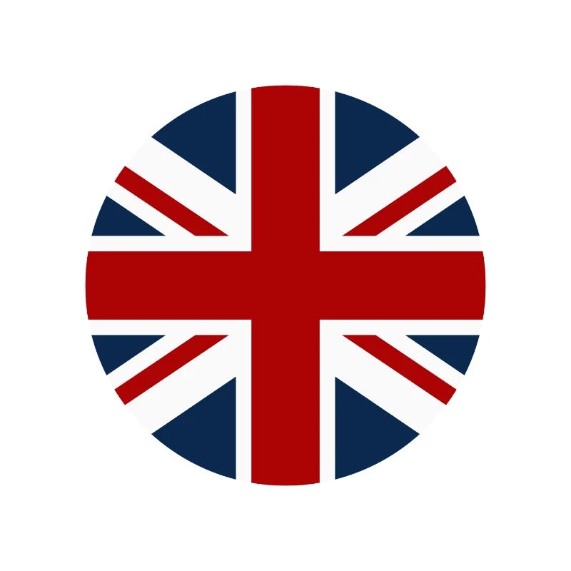 Drapeau britannique en forme de cercle