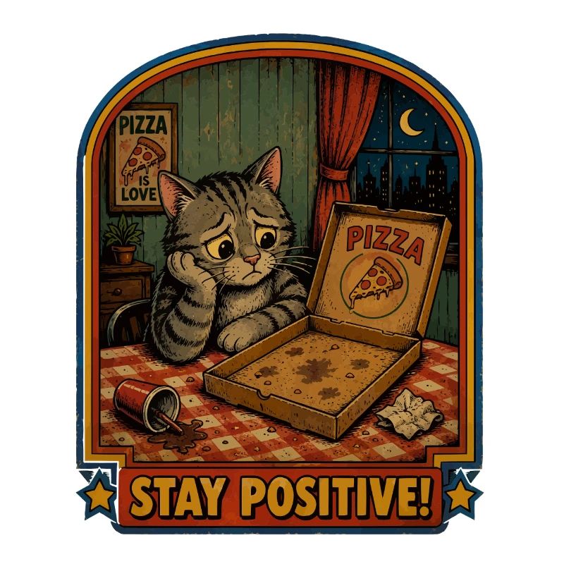 Soirée pizza : chat reste positif