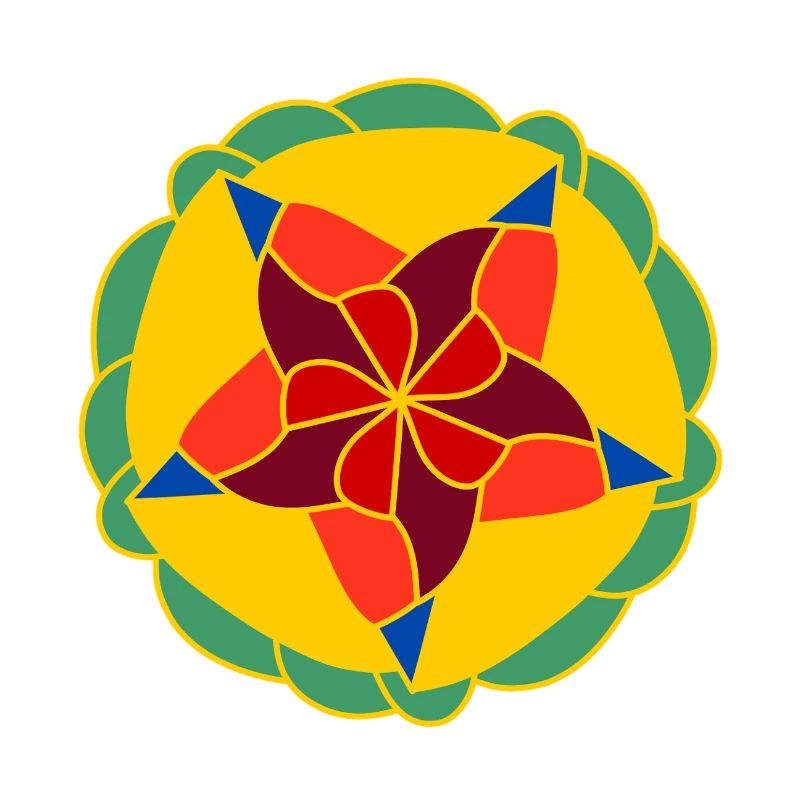 Geometric Bright Mandala