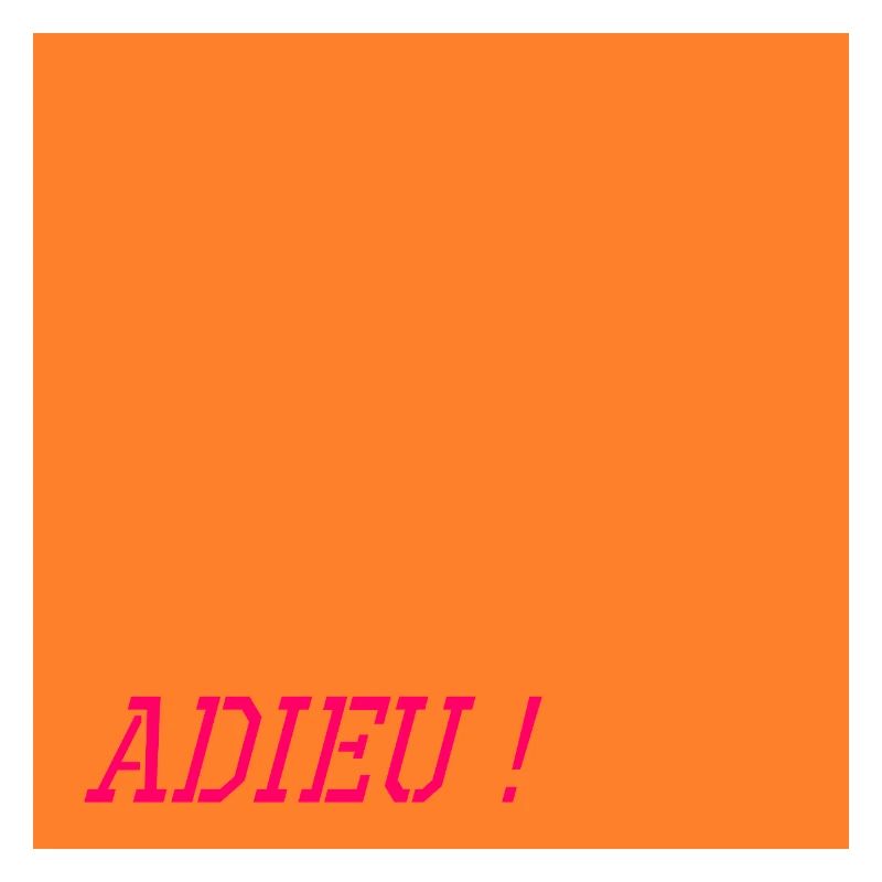 Mots d'adieu