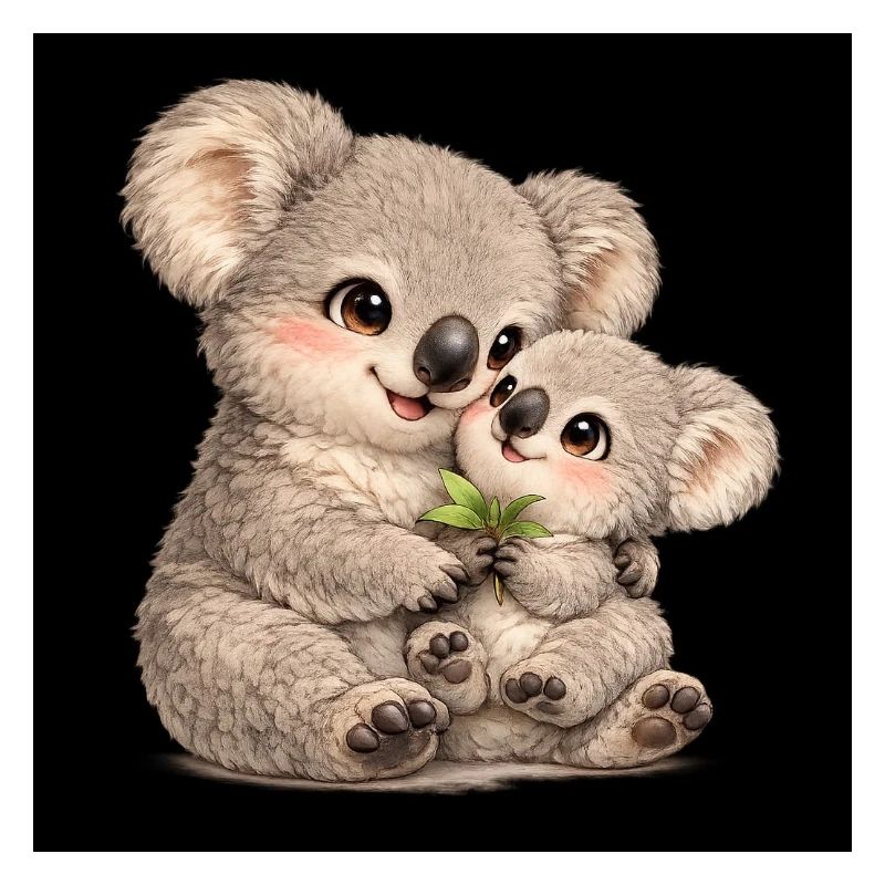 Maman Koala avec son bébé