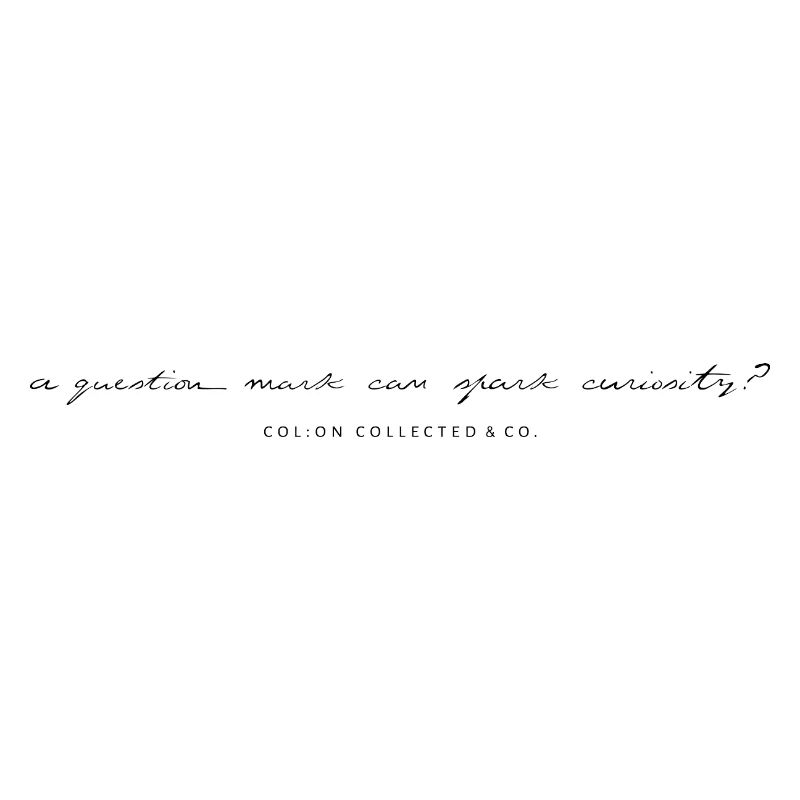 Question Modern Calligraphy Minimalist Humor