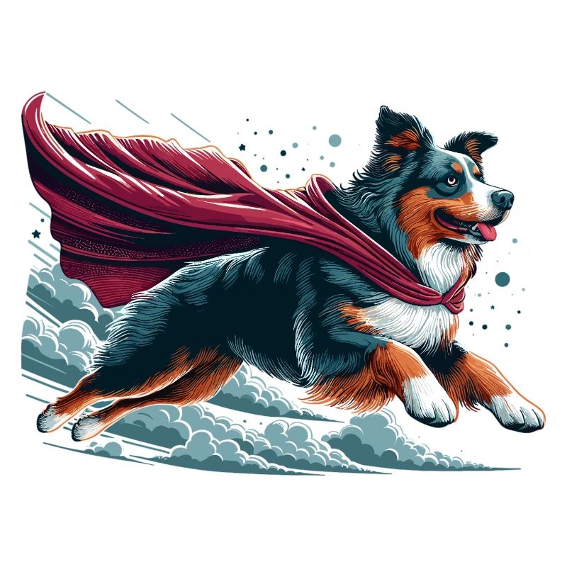 Super Dog Australian Shepherd Sheppie Gift