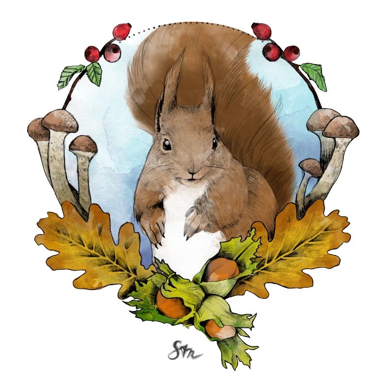 Eichhörnchen im Herbst