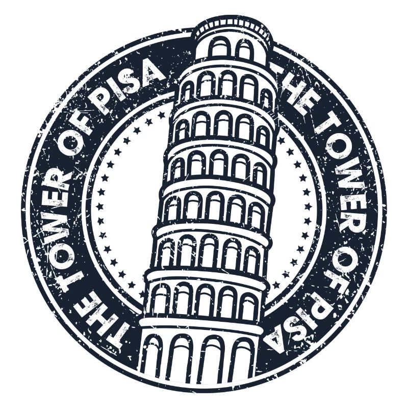 Pisa Tower Abzeichen Emblem