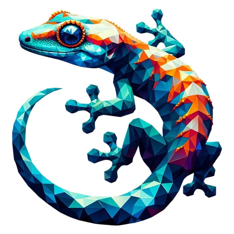 Gecko polygonal