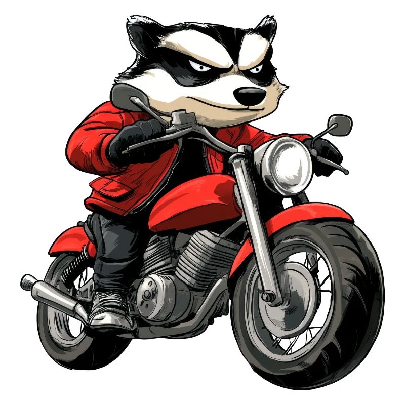 Badgers Motorcycle / Motorcyclist Badger