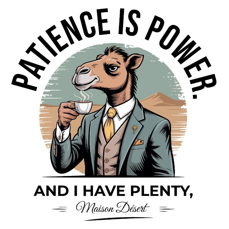 Patience Is Power Camel Coffee