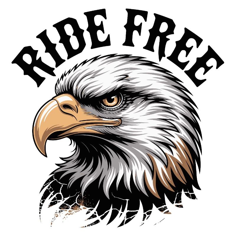 Eagle Head Ride Free-Emblem