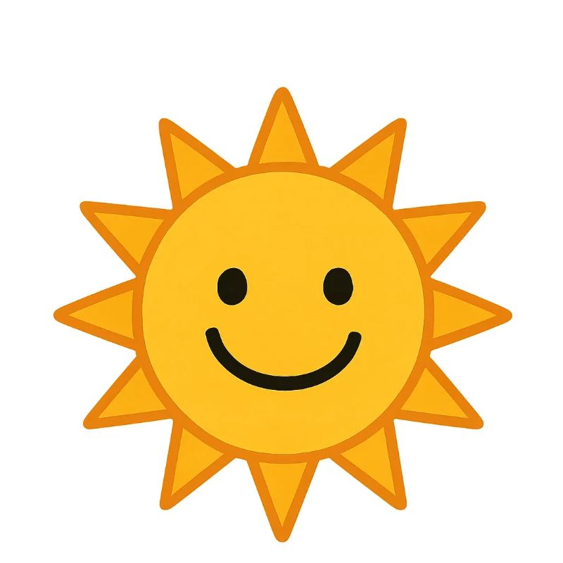 Lächelnde Sonne Illustration