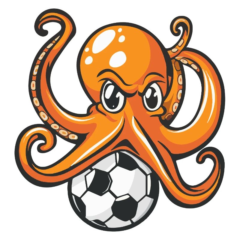 Krake am Ball