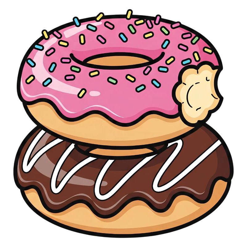 Sweet Stack Donuts Pop Art