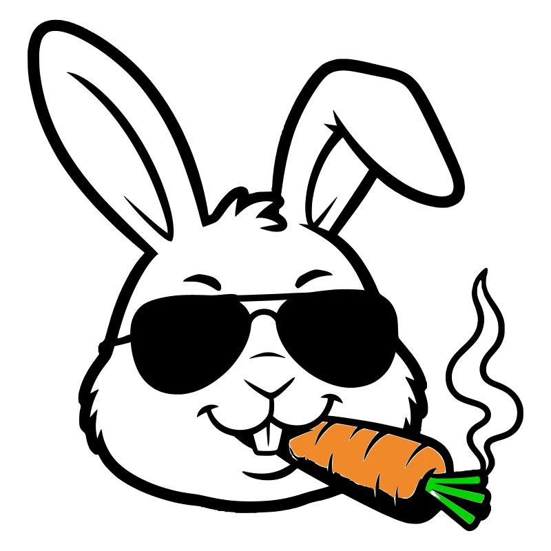 Hase Brille Karotte Comic