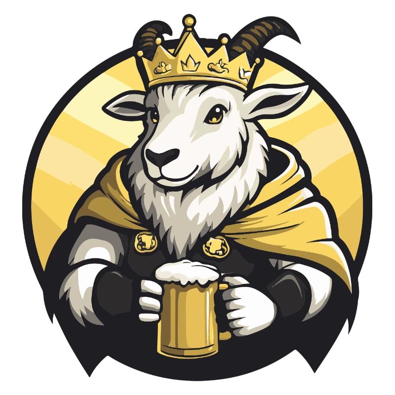 Bergziege Bier Lustig