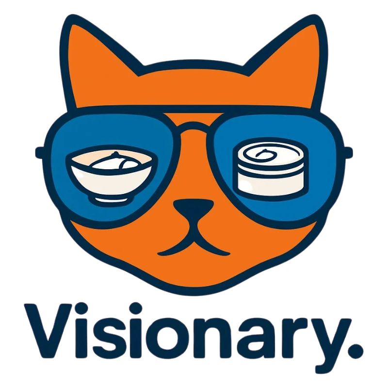 Visionäre Sushi-Katze mit Brille