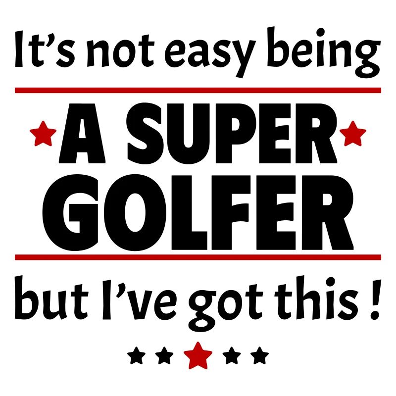 Nicht einfach, ein Super-Golfer zu sein!