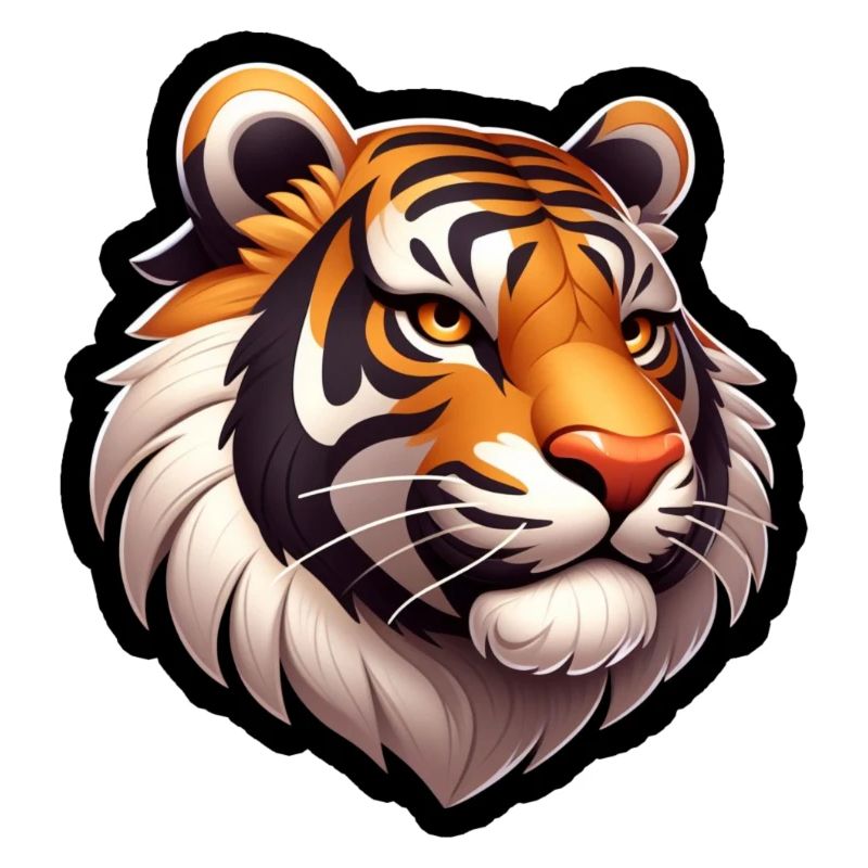 Tiger Kopf Comic