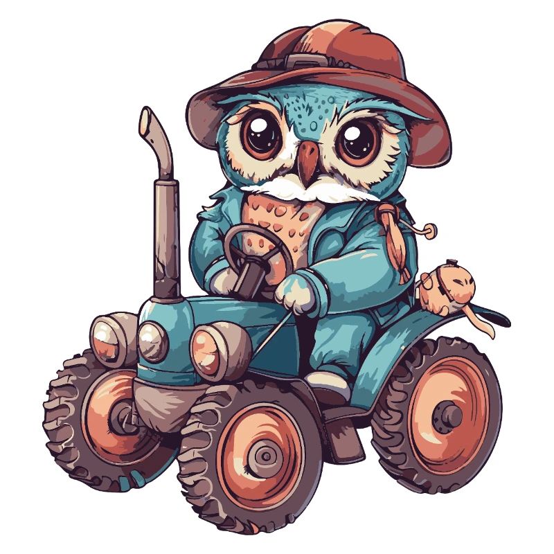 Eule Traktor Farmer