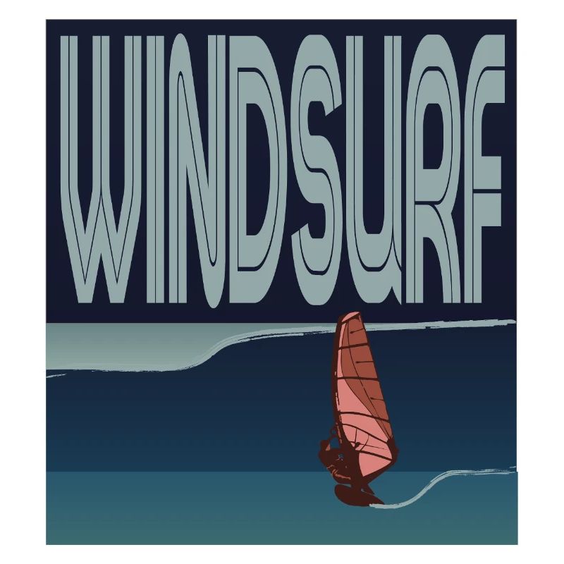 Windsurfer in Welle