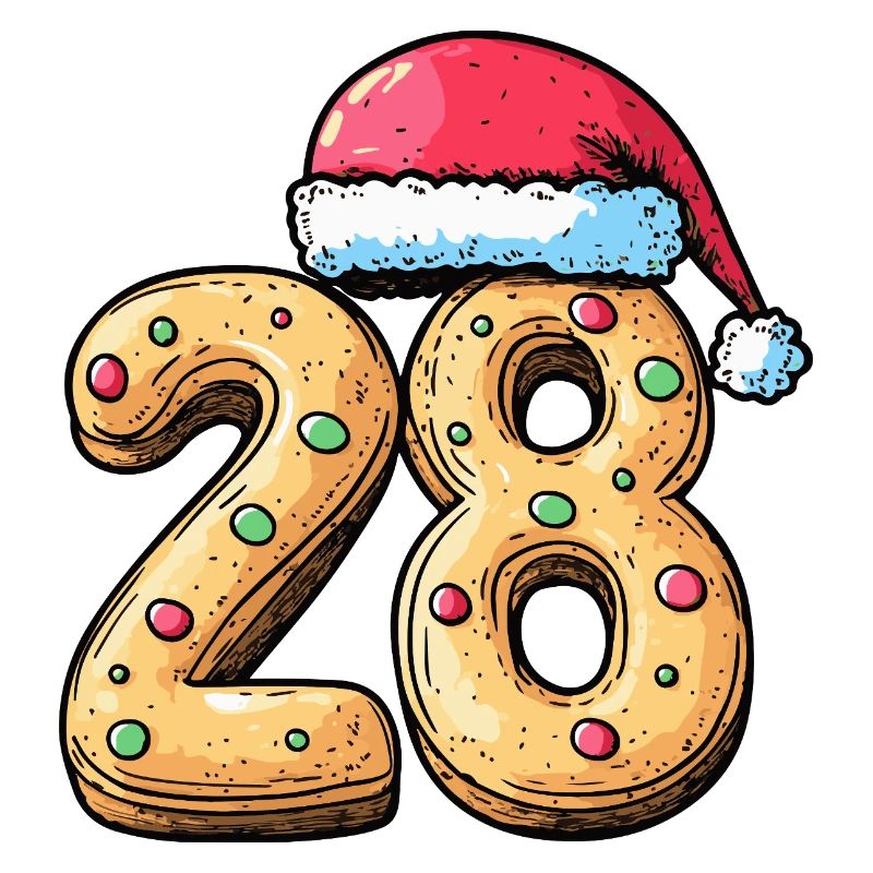 Biscuit de Noël à 28 chiffres