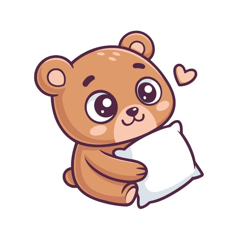 Soft Bear Cuddle Heart