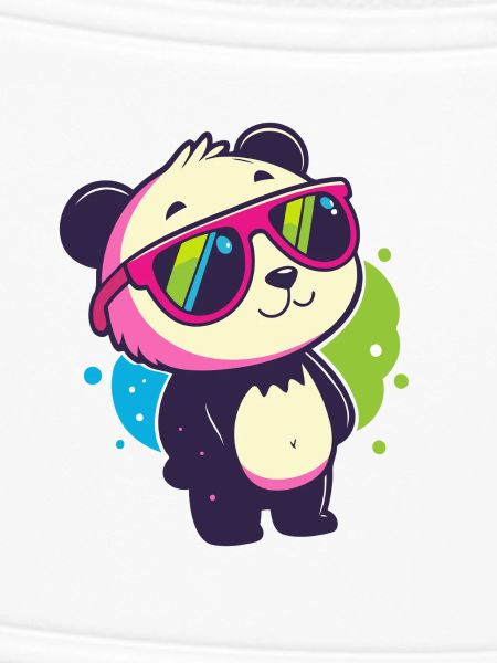 Niedliche Panda-Neonbrille