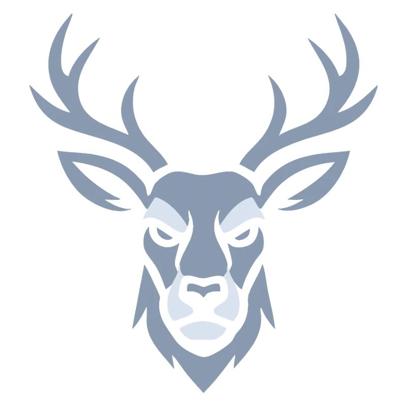 Blue Deer Head