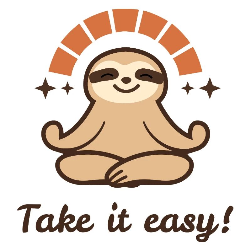 Take it easy – Relaxed Sloth Design