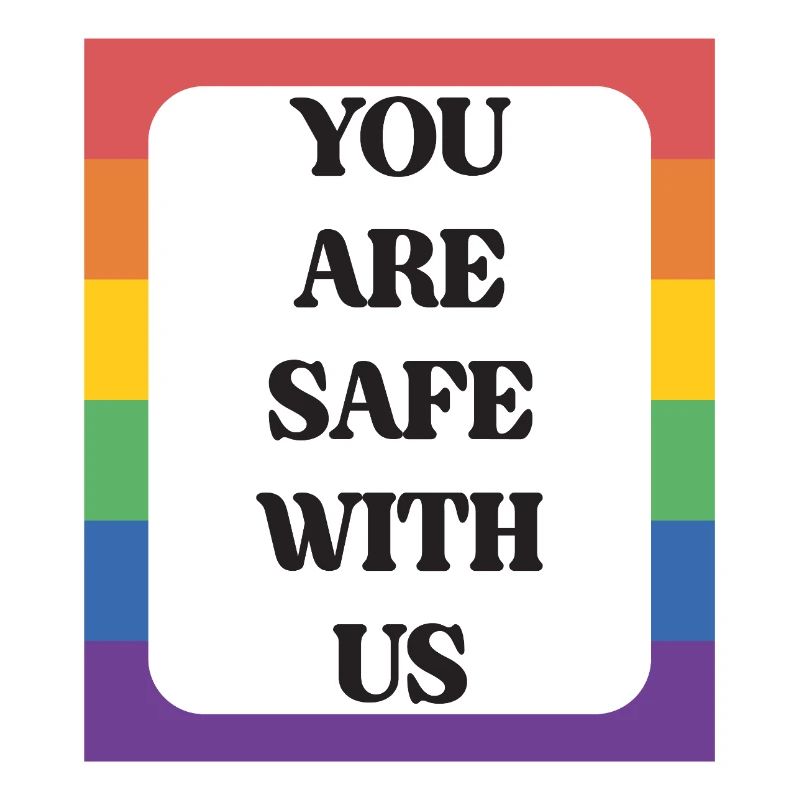LBGTQIA+ Safe Space Pride Month Sticker