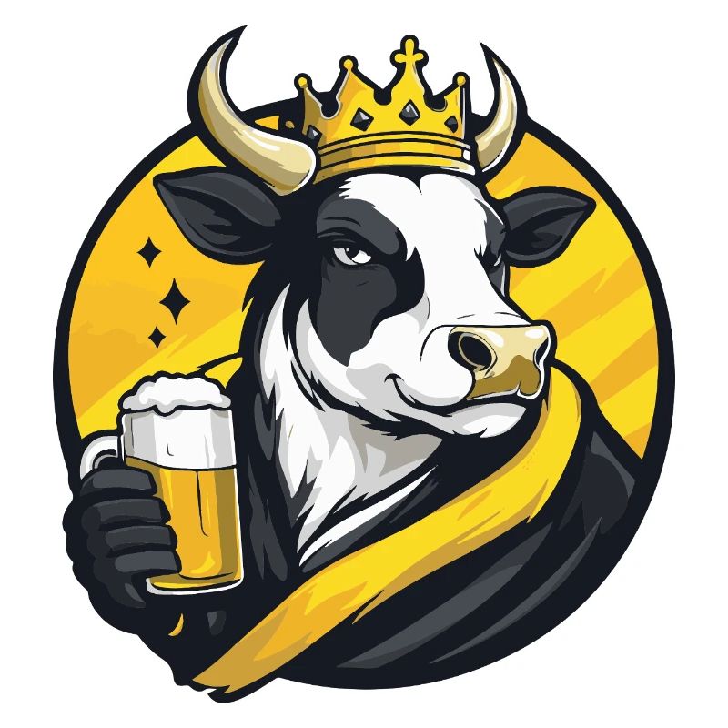 Bière de vache drôle