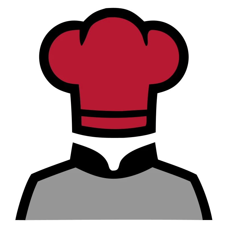 Veste du chef Bonnet du chef Logo du restaurant Chef