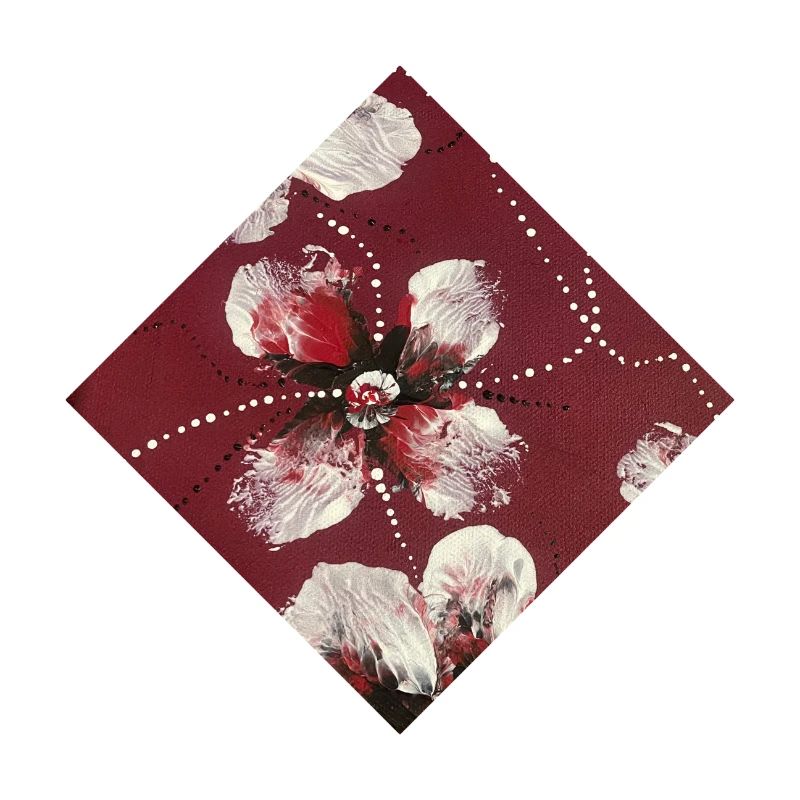 Dunkelrotes Design