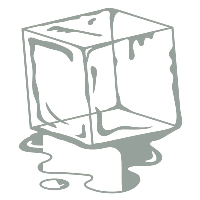 A melting ice Cube