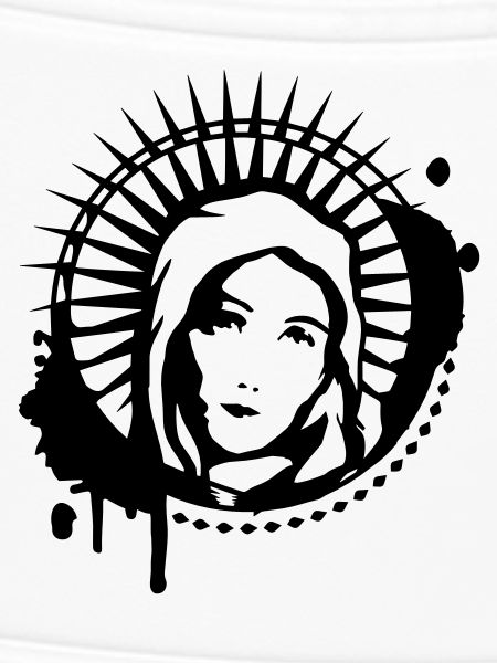 Maria Portrait Graffiti Schablone