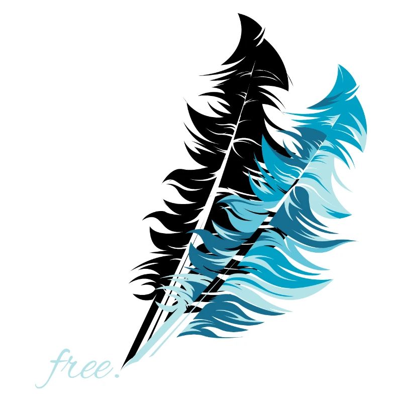 Illustration de liberté de plume de plume libre