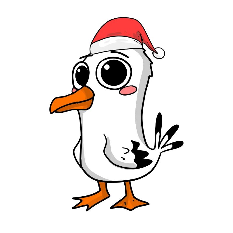 Möwe Weihnachten