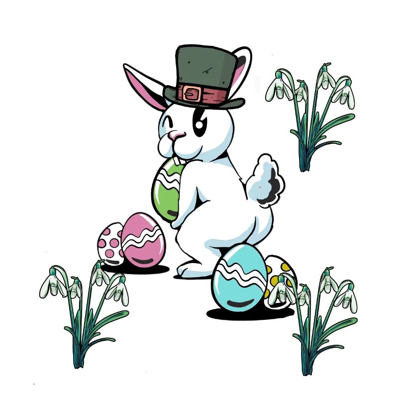 Easter eggs Easter festival Easter bunny rabbit child