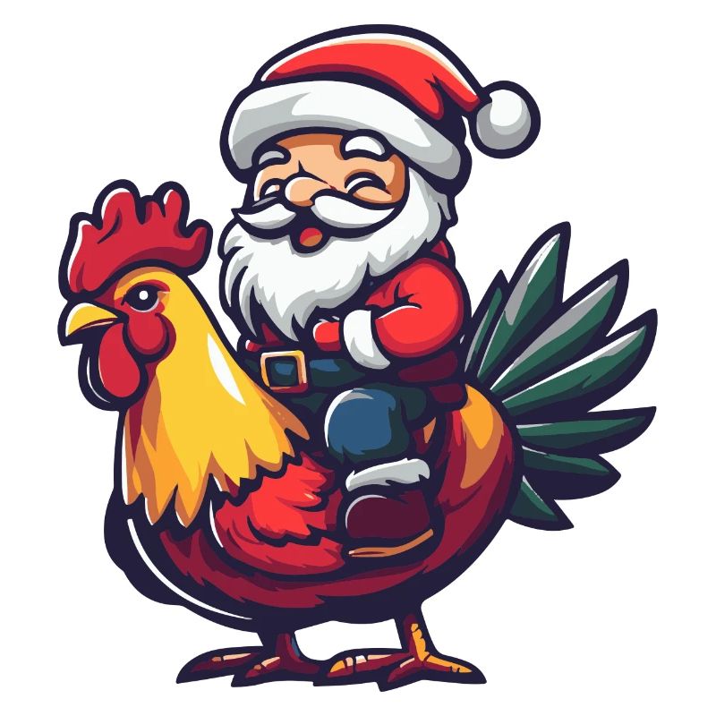 Hahn Weihnachtsmann