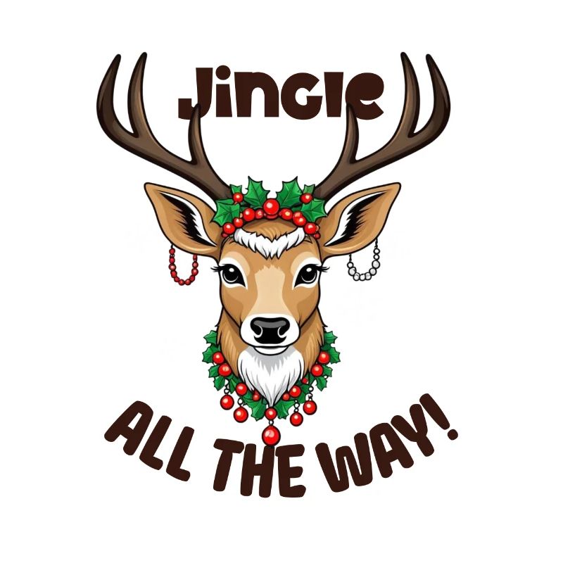 Jingle All the Way - Conception festive de renne