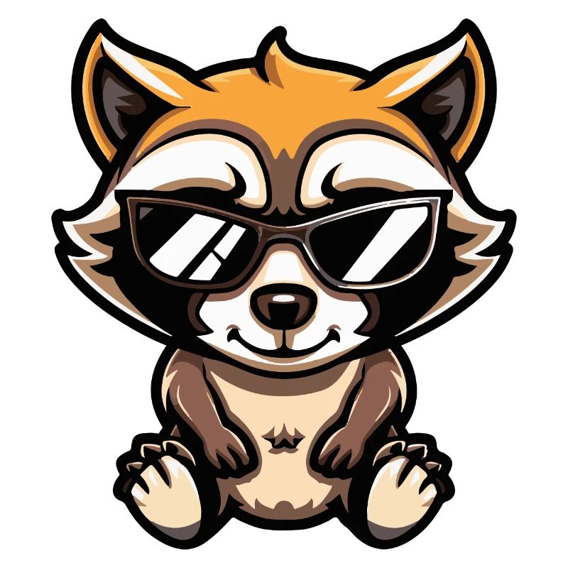 Raccoon Comic Cool
