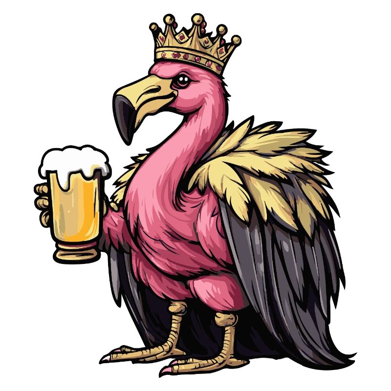 Flamingo Bier Lustig