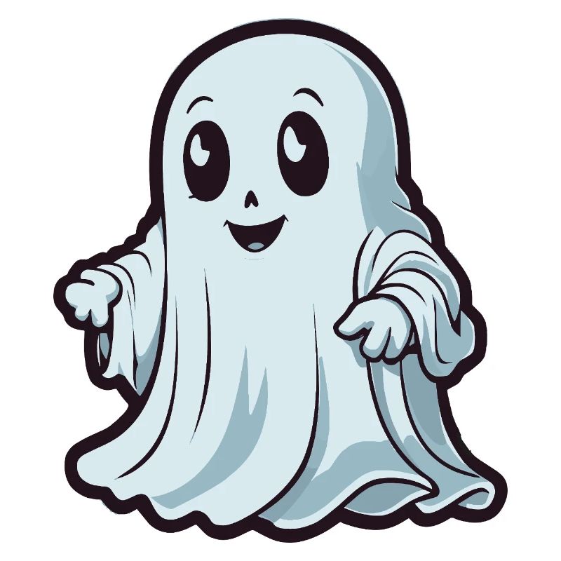 Fantôme mignon - Design d’Halloween effrayant