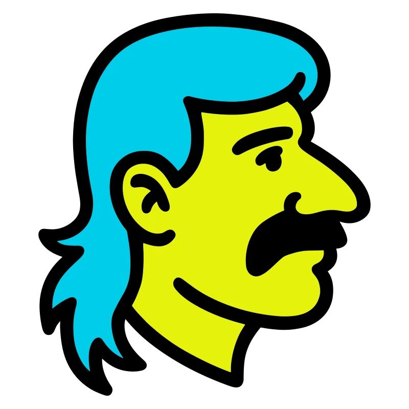 Mullet Man Pop Art